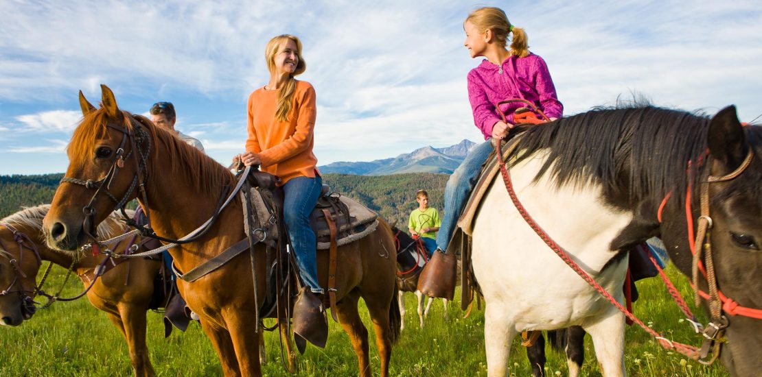 Horseback riding safari