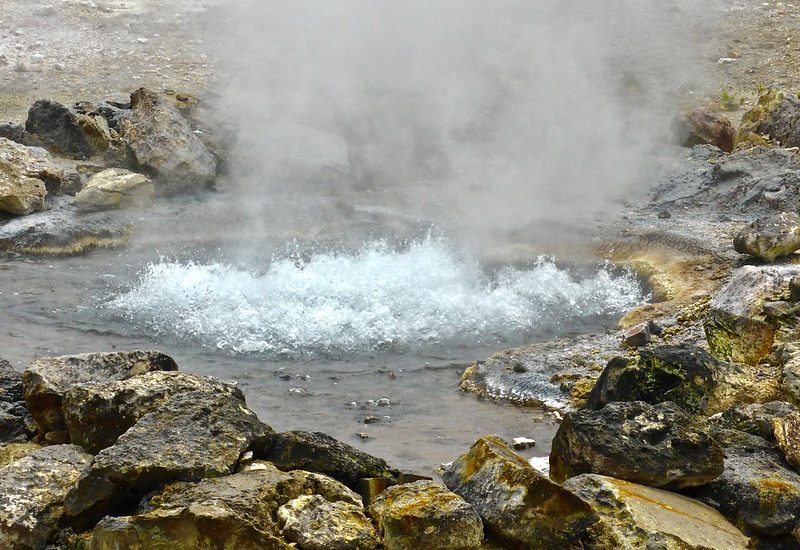 Uganda cultural safari at the Kibiro hot springs.