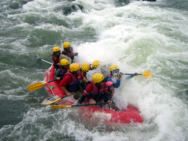 white water rafting.